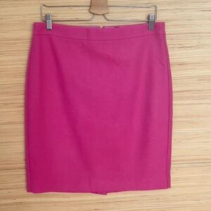 J. Crew The Pencil Skirt wool blend pink skirt size 10 straight career lined